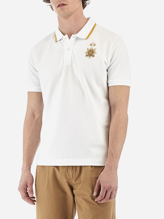 La Martina Herren Kurzarmshirt Polo Weiß