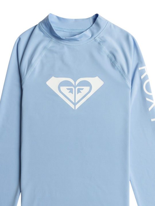 Roxy Whole Hearted Παιδικό Μαγιό Μπλούζα με Μακρύ Μανίκι Blue