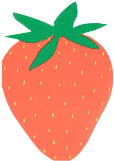 Σετ 16 Χαρτοπετσέτες Για Πάρτι Strawberry - Meri Meri