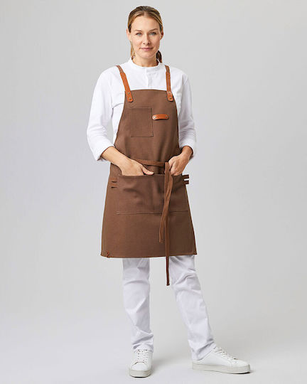 Exner Ποδιά Σερβιτόρου Ολόσωμη 285-canvas Bib Apron Καφέ
