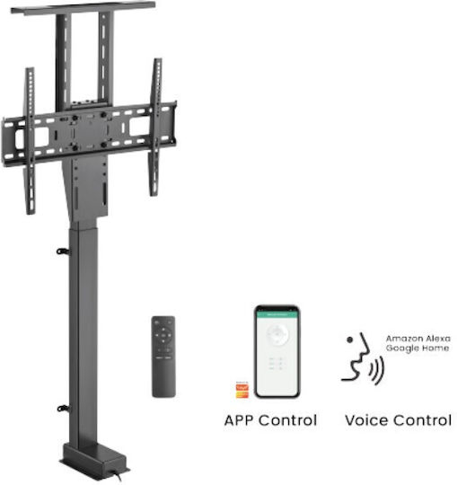 Blackmount BM-LIFT67TUYA Βάση Τηλεόρασης Τοίχου έως 80" και 60kg Μαύρο