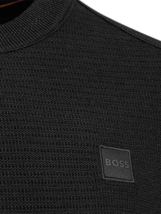 Hugo Boss Bluza Bărbătească cu Mânecă Lungă Neagră