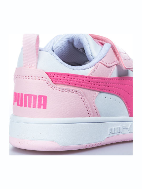Rebound V6 Lo Ac+ Ps Kids Sneakers with Scratch Pink