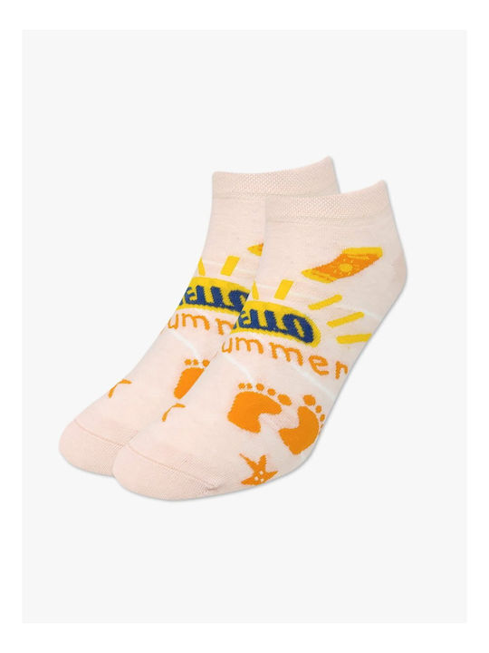 Axidwear Hello Summer Κάλτσες Ροζ Axidwear Hello Summer Κάλτσες Ροζ