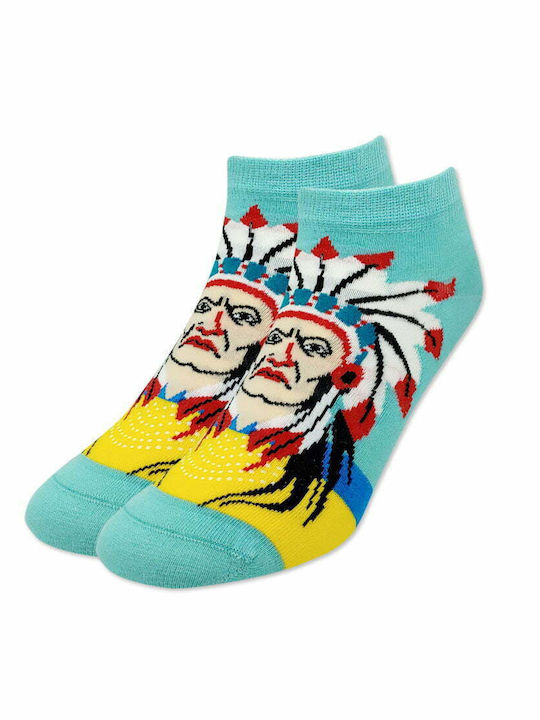 Axidwear Indian Κάλτσες Γαλάζιες Axidwear Indian Κάλτσες Γαλάζιες