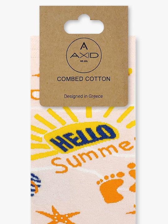 Axidwear Hello Summer Socken Rosa 1Pack