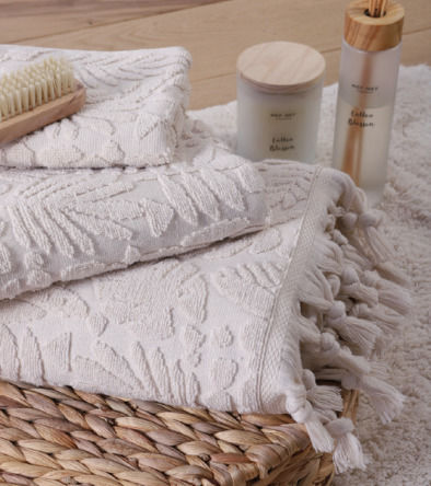 Nef-Nef Homeware Кърпа за лице Premium Glendal 50x90см. Ecru Тегло 550гр/кв.м