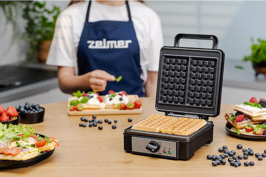 Zelmer Βαφλιέρα για Ορθογώνιες Βάφλες 2 Θέσεων 1200W
