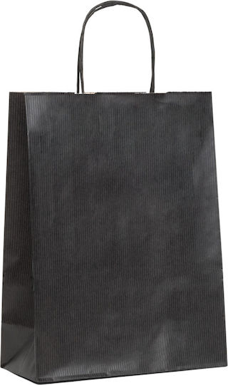 Paper Packaging Bags Black 14x8x21cm 400pcs