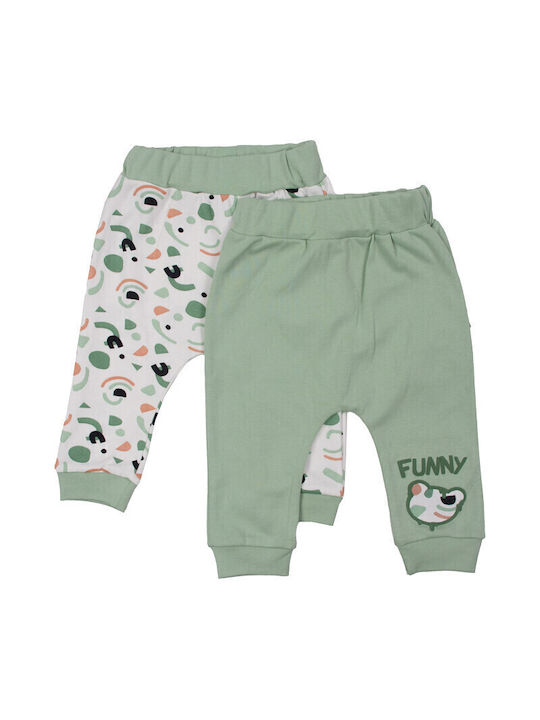 Miniworld Baby Bodysuit Set with Pants Green