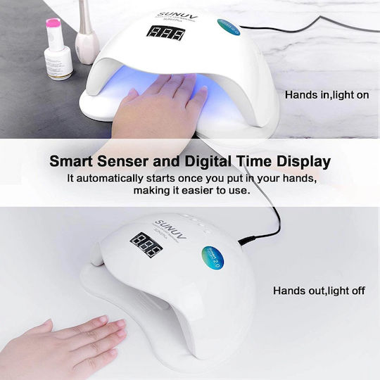 SUN ONE UV Sun 5 Plus Nail Polish Curing Lamp UV / LED 48W White