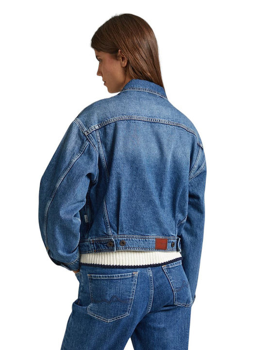 Pepe Jeans Scurt Jachetă de femei din denim Albastru