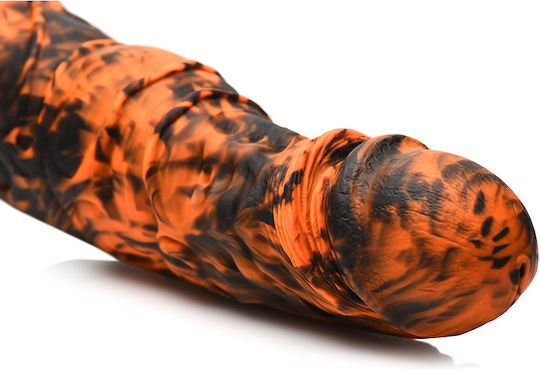 XR Realistisches Dildo mit Hoden und Saugnapf Orange