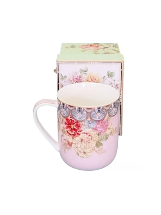 Karvounis Vintage Cană Ceramică Multicoloră 330ml 1buc