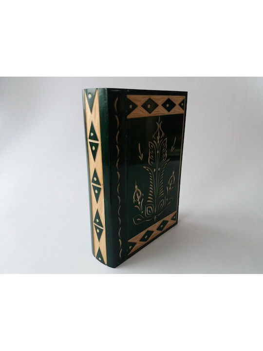 Magic Puzzle Box Wooden Book Decorative Box 16.5x11.5x3.7cm