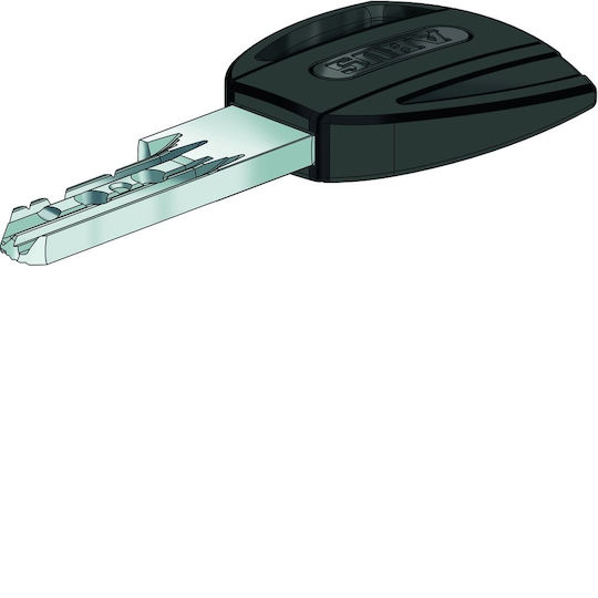 Abus Κύλινδρος Κλειδαριάς Ασφαλείας 80mm (40-40) με 3 Κλειδιά Ασημί