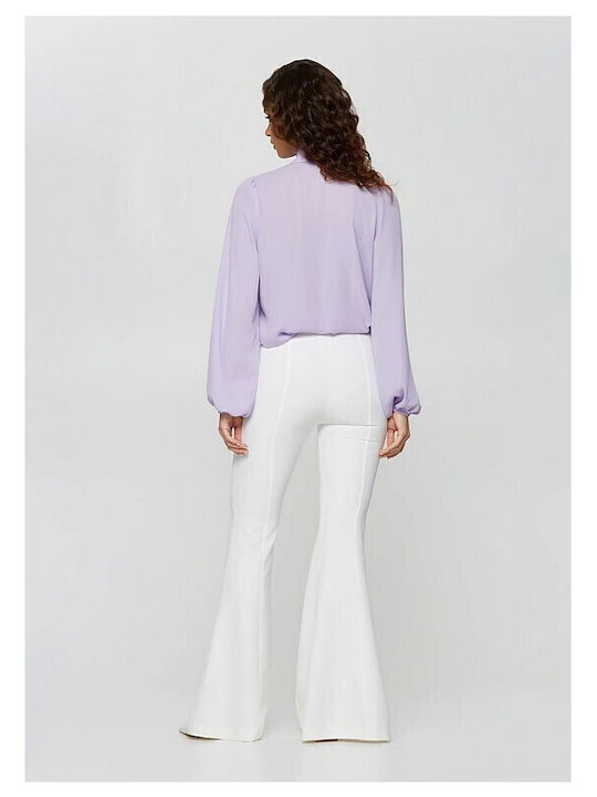 Women's Fabric Trousers White