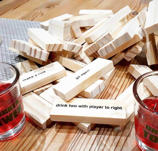 Drunken Tower Drinking Game from Wooden 1000-41600069