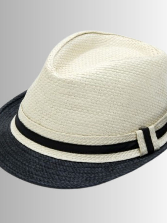 Straw beige black hat 731 OEM