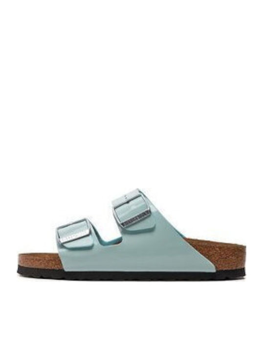 Birkenstock Arizona Δερμάτινα Σανδάλια Patent Surf Green