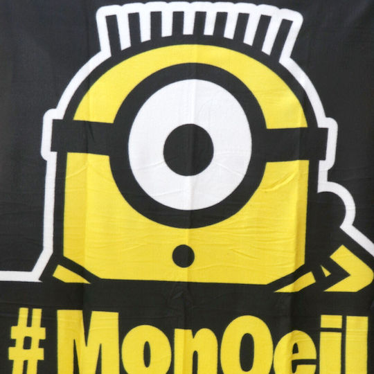 Blanket Fleece Minions Black 100x150cm