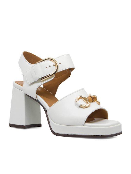 Alpe Leather Women's Sandals White