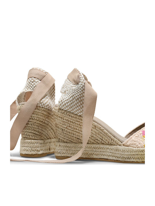 Women's Platform Espadrilles Beige