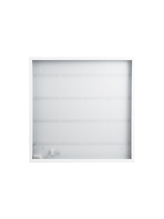 GloboStar Τετράγωνο Χωνευτό LED Panel 44W με Θερμό Λευκό Φως 2700K 60x60εκ.