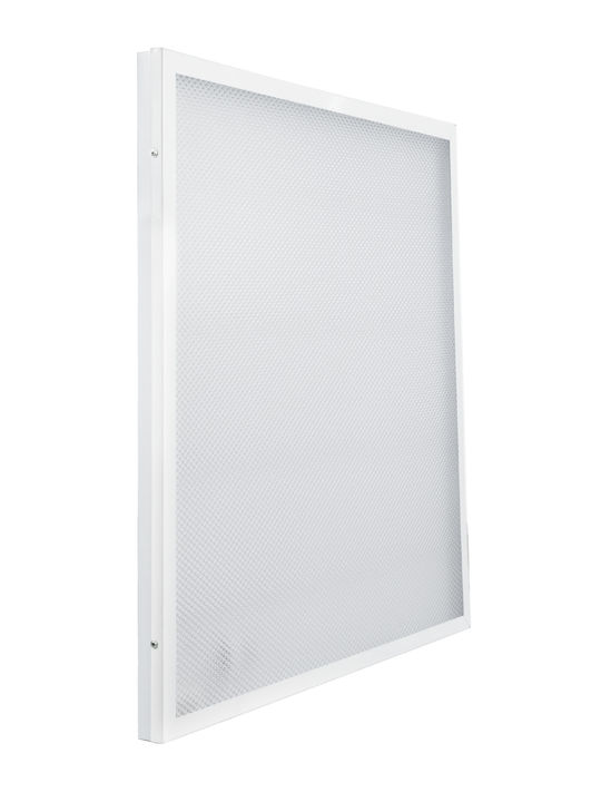 GloboStar Τετράγωνο Χωνευτό LED Panel 44W με Θερμό Λευκό Φως 2700K 60x60εκ.