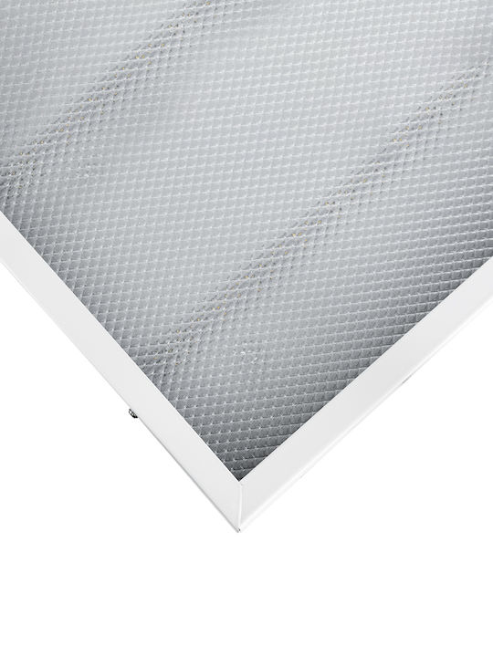 GloboStar Τετράγωνο Χωνευτό LED Panel 44W με Θερμό Λευκό Φως 2700K 60x60εκ.