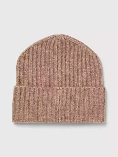 Beanie Unisex Beanie Knitted in Beige color