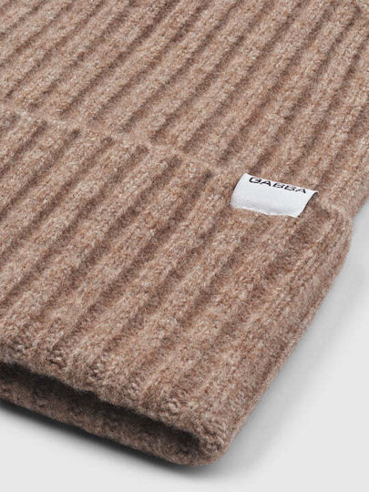 Beanie Unisex Beanie Knitted in Beige color