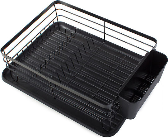 Metallic Black Sink Strainer 43x32x14cm