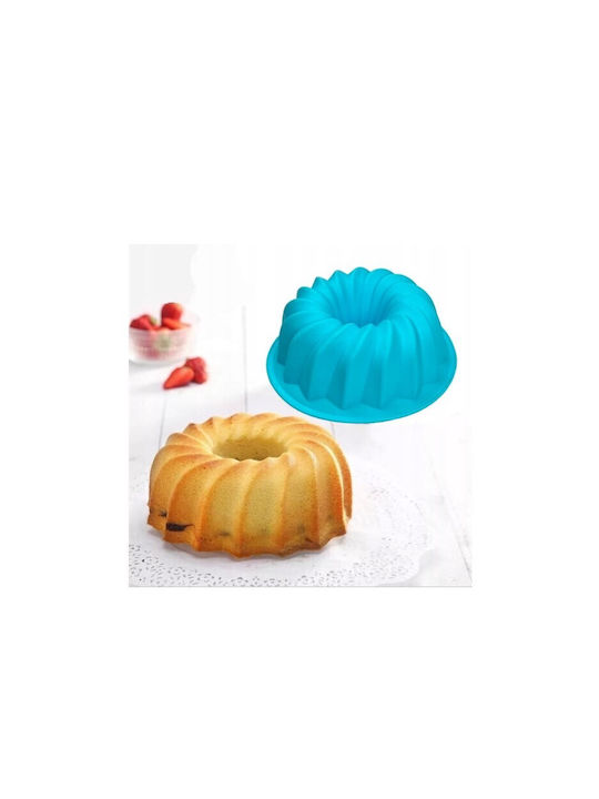 Formă de Patiserie pentru Chec Rotund din Silicon 14x5.3buc 1buc
