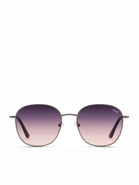 Quay Australia Sunglasses Silver with Metal Frame & Purple Lens Quay Australia Sunglasses Silver with Metal Frame & Purple Lens