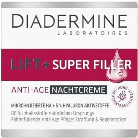 Diadermine Lift+ Cremă de Față de Noapte pentru Hidratare și Anti-îmbătrânire 50ml