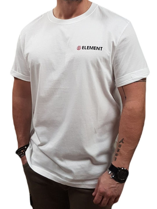 Element Blazin Herren T-Shirt Kurzarm Weiß