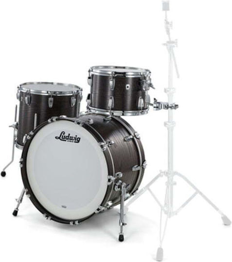 Ludwig Classic Oak Fab Drum Set 22" Smoke