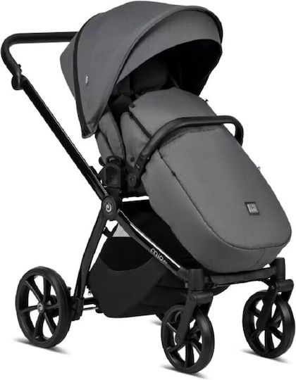 Tutis Mio Plus Thermo Verstellbar 2 in 1 Baby Kinderwagen Geeignet für Neugeborene Graphite