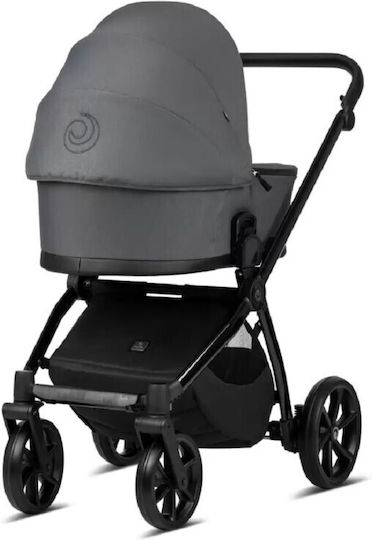 Tutis Mio Plus Thermo Verstellbar 2 in 1 Baby Kinderwagen Geeignet für Neugeborene Graphite