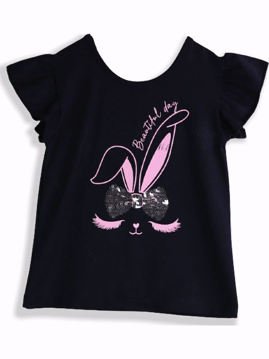 Nek Kids Wear Παιδικό Σετ με Κολάν Μπλε/λιλα 2τμχ