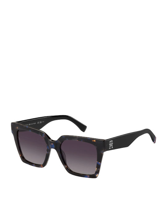 Tommy Hilfiger Damen Sonnenbrille mit Braun Schildkröte Kunststoff Gestell und Braun Linse TH2100/S JBW/3X