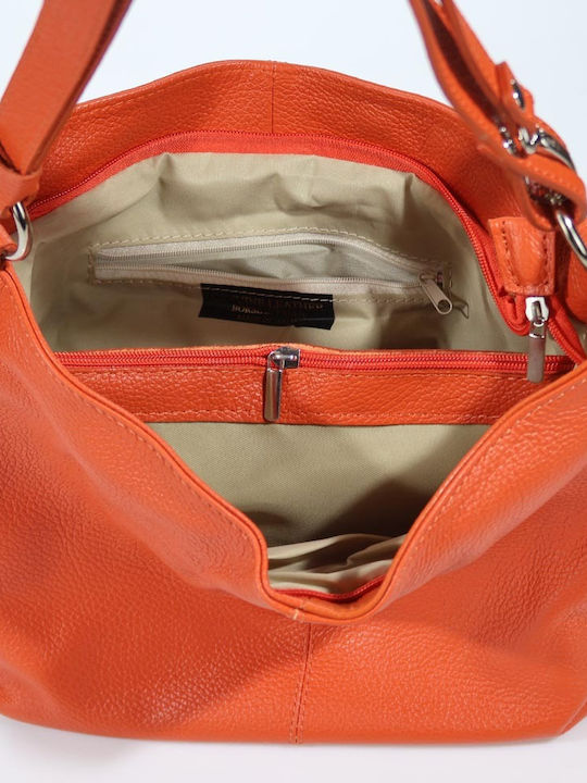 Passaggio Leather Leather Women's Bag Orange