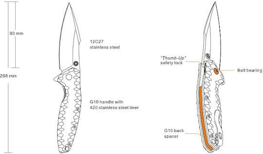 Ruike Ruike Messer Kupfer