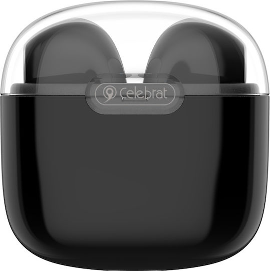 Celebrat W52 Ohrstöpsel Bluetooth-Freisprecheinrichtung Kopfhörer mit Ladeetui Schwarz