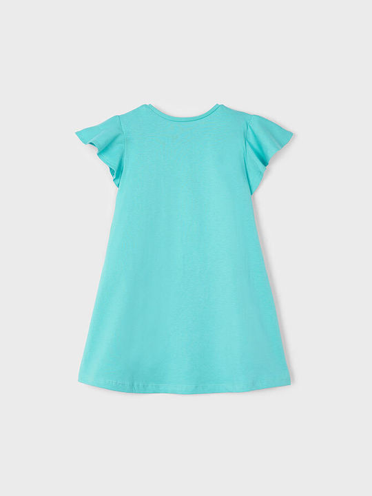 Mayoral Kids Dress Turquoise