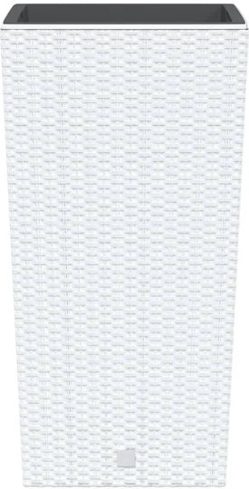 vidaXL Γλάστρα Πλαστική Λευκή 32.5x61x32.5εκ.