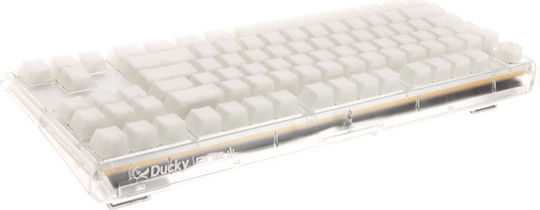 Ducky One 3 Aura Gaming Mechanical Keyboard Tenkeyless with Cherry MX Brown switches and RGB lighting (English US) White