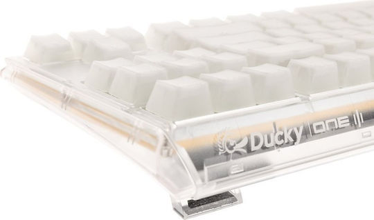 Ducky One 3 Aura Gaming Mechanical Keyboard Tenkeyless with Cherry MX Brown switches and RGB lighting (English US) White