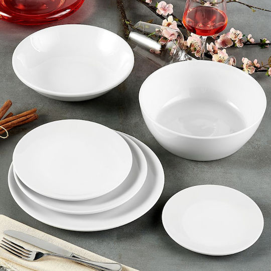 Dot Serving Platter Oval made of Porcelain White